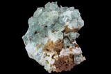 Blue-Green, Cubic Fluorite Crystal Cluster - Morocco #99004-1